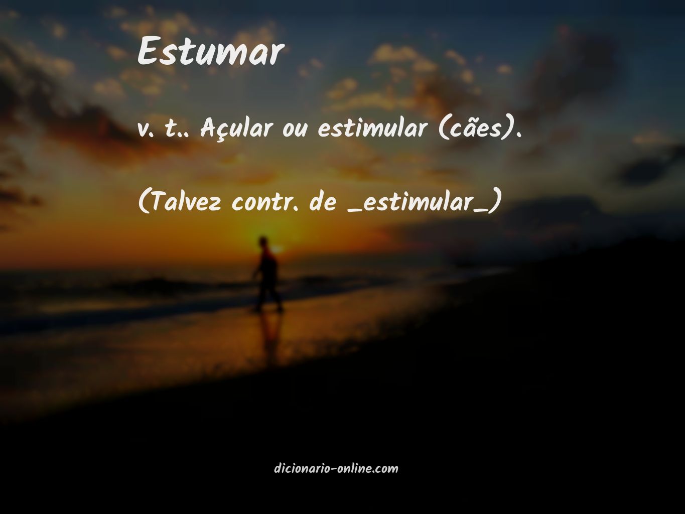 Significado de estumar