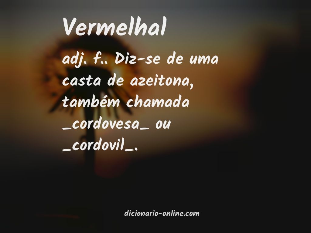 Significado de vermelhal