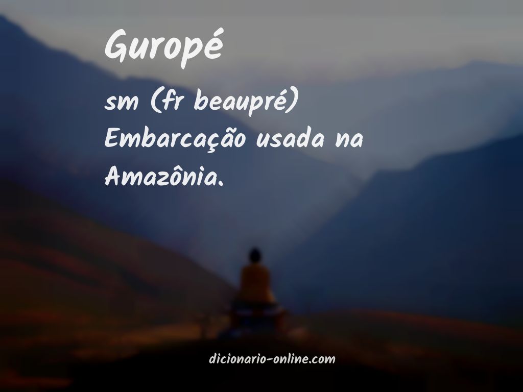 Significado de guropé