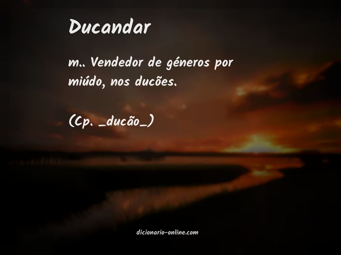 Significado de ducandar