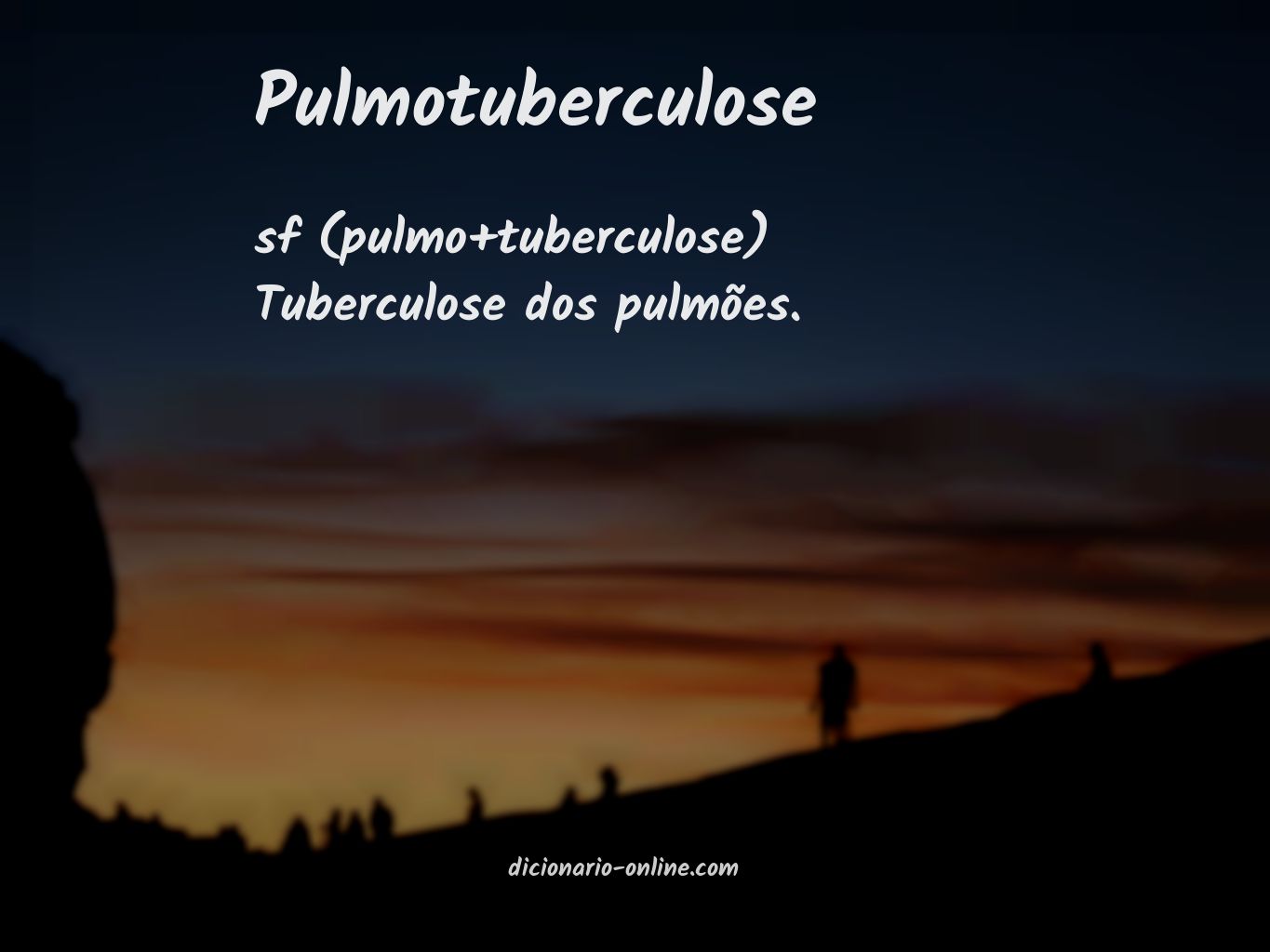 Significado de pulmotuberculose