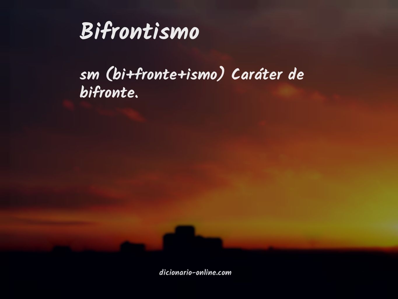 Significado de bifrontismo