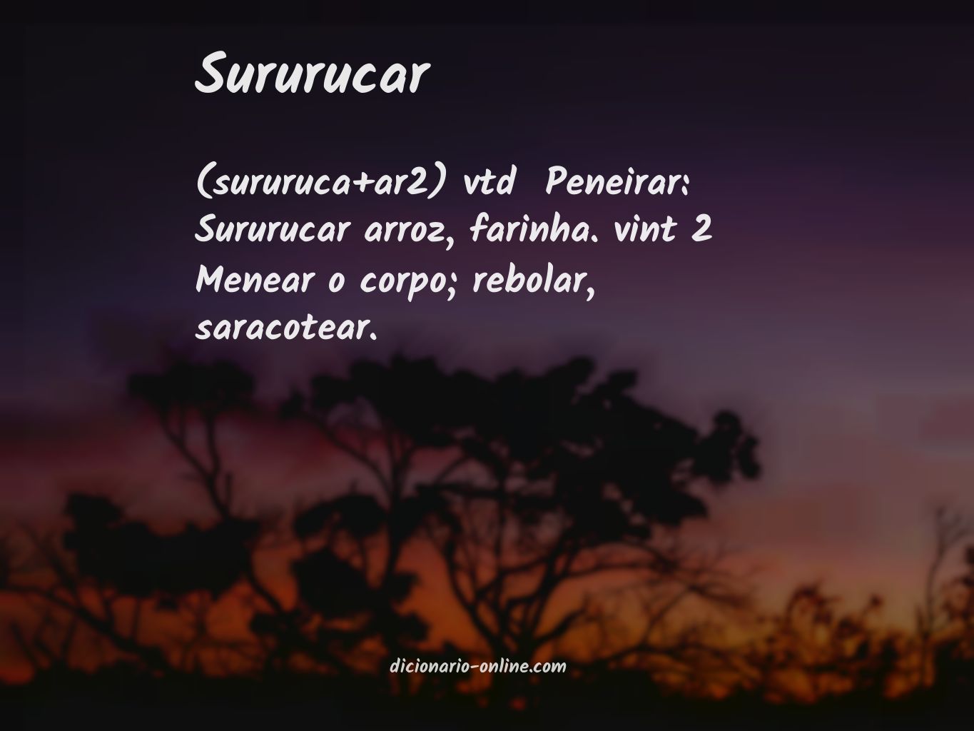 Significado de sururucar