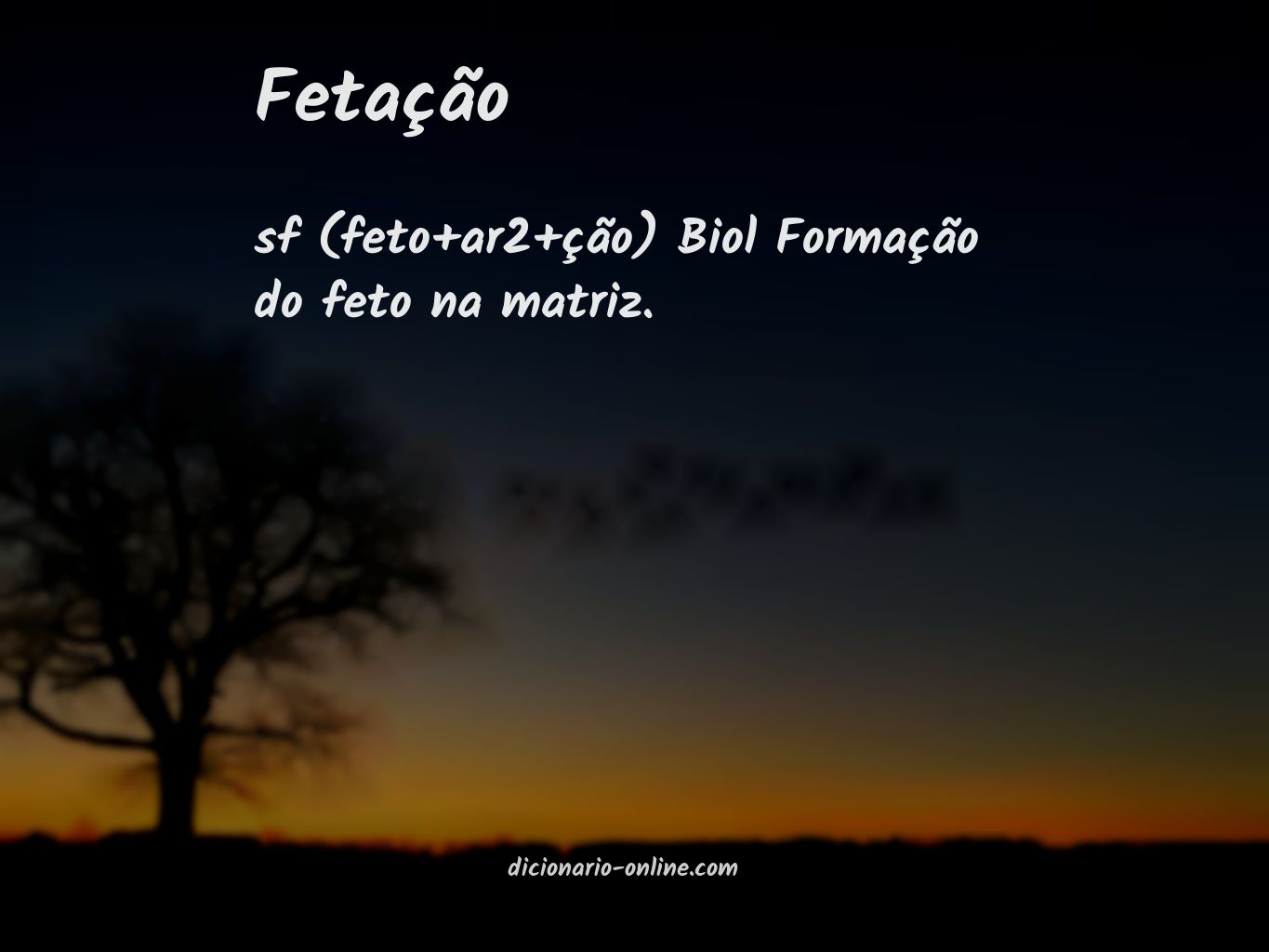 Significado de fetação