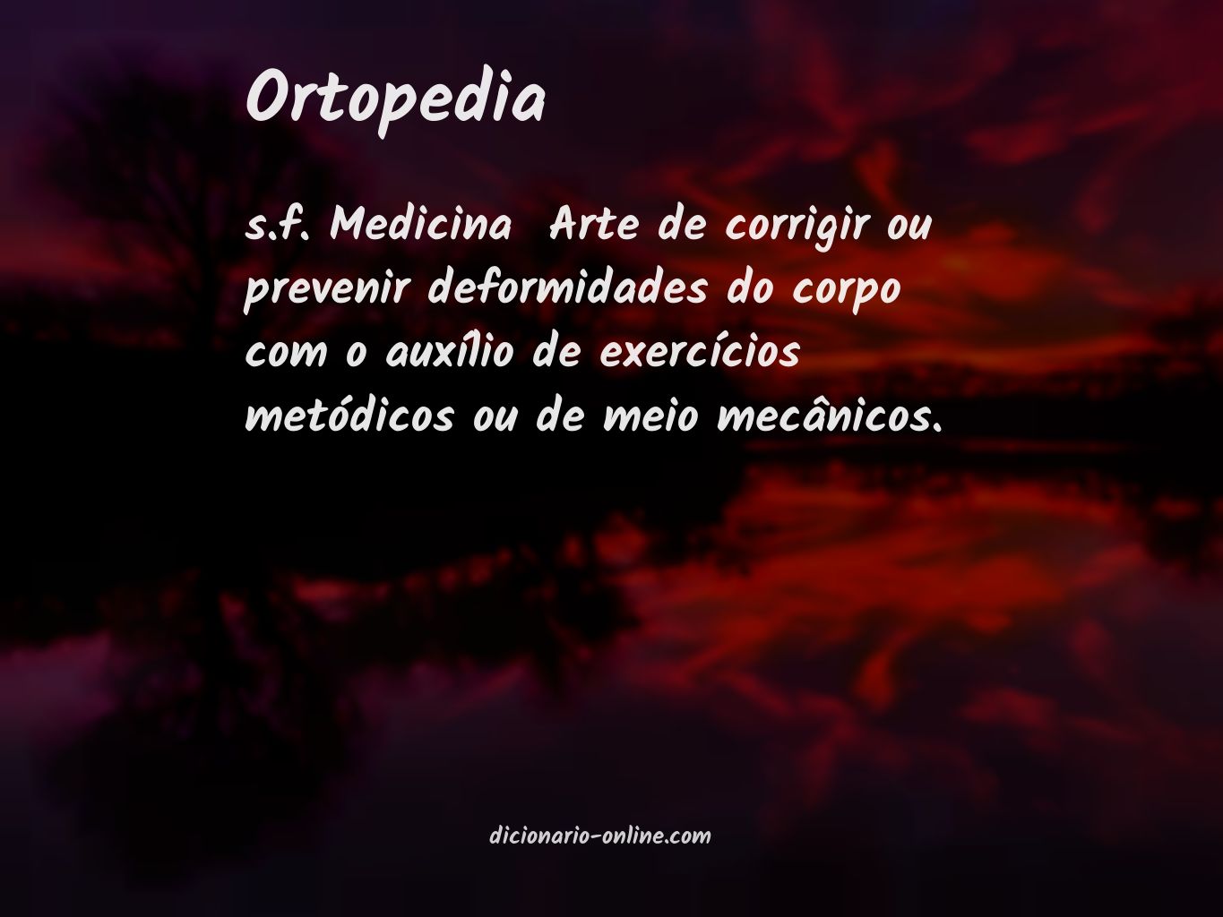 Significado de ortopedia