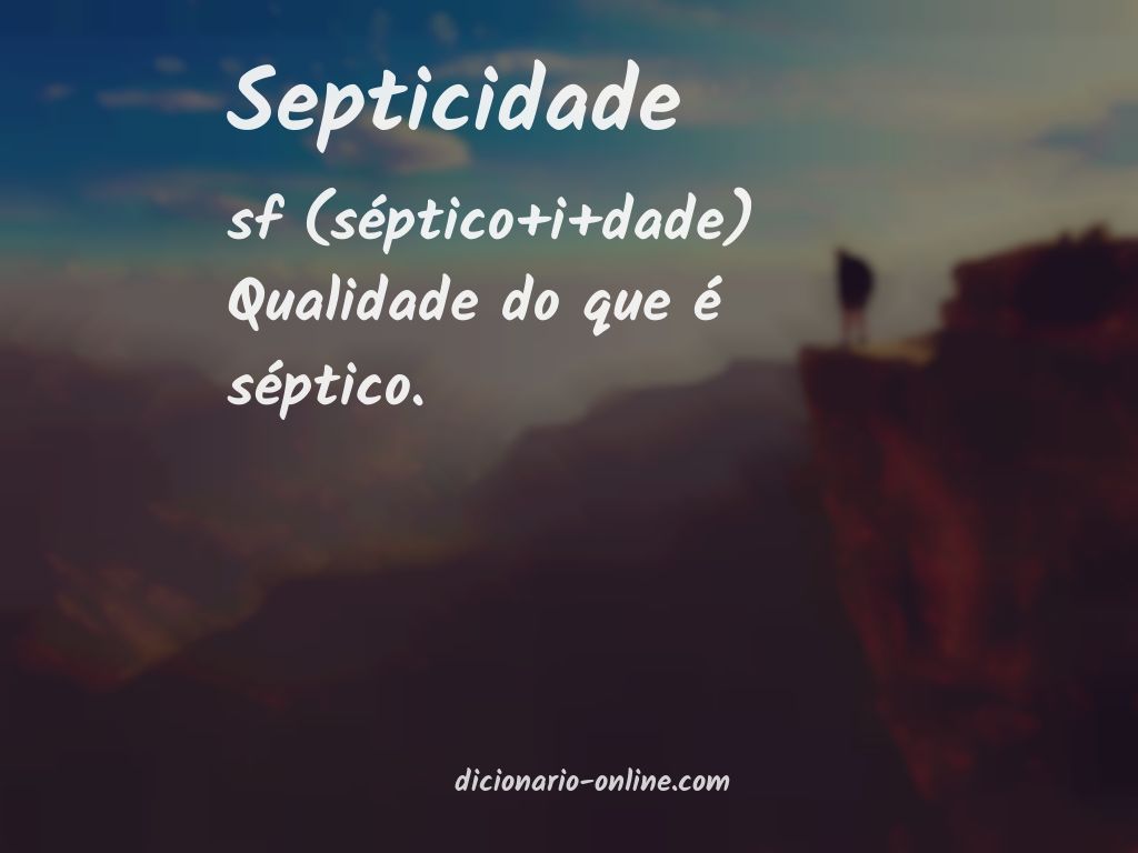 Significado de septicidade