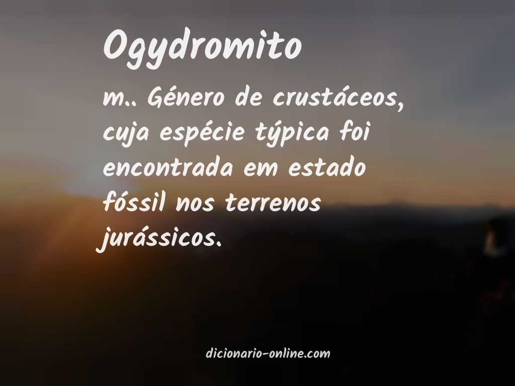 Significado de ogydromito