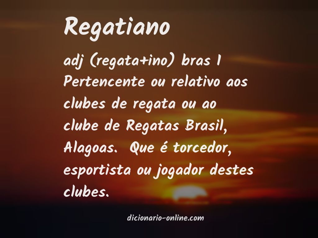 Significado de regatiano