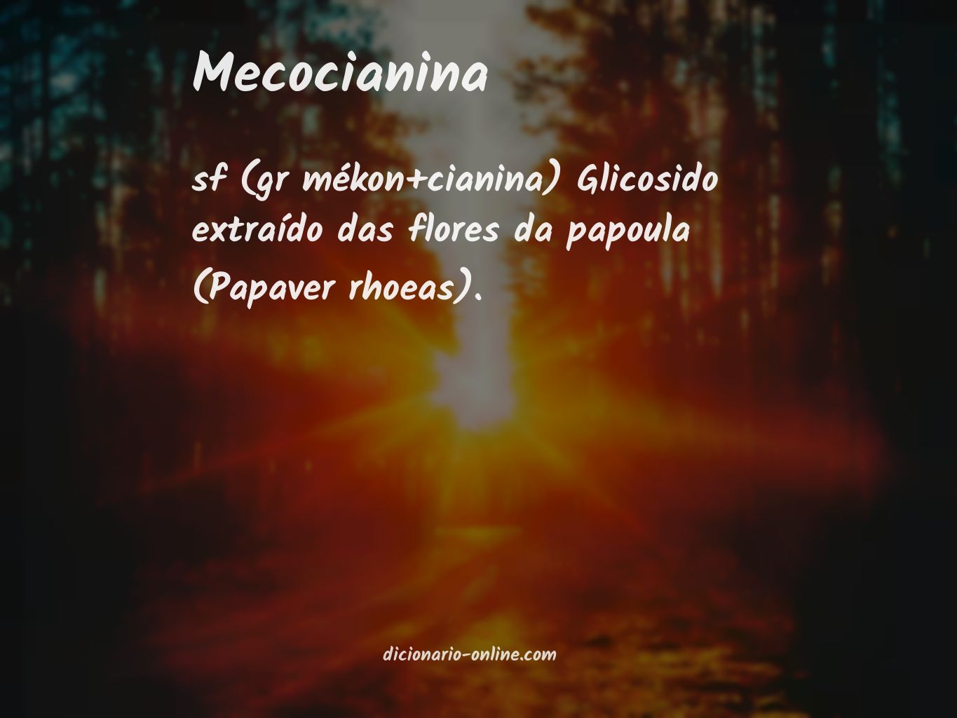 Significado de mecocianina