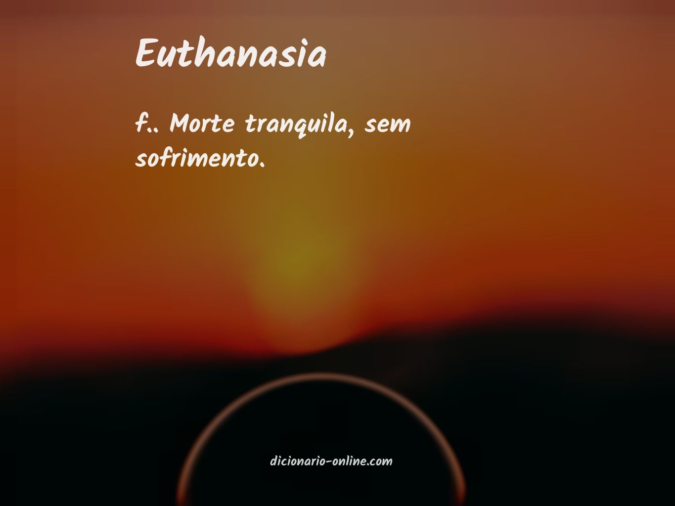 Significado de euthanasia