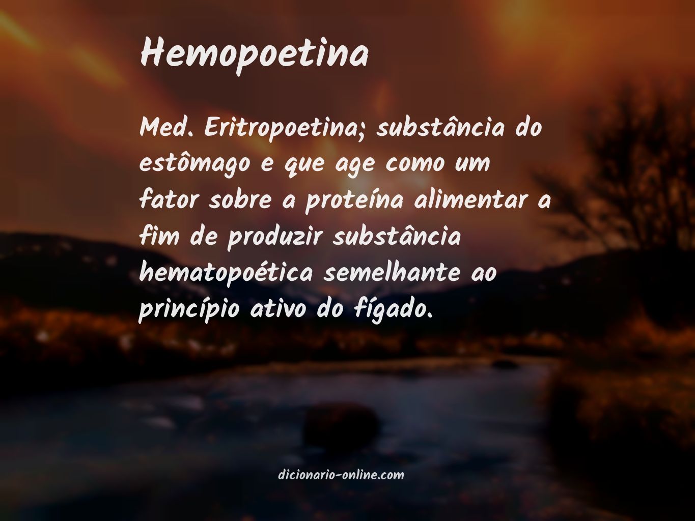 Significado de hemopoetina