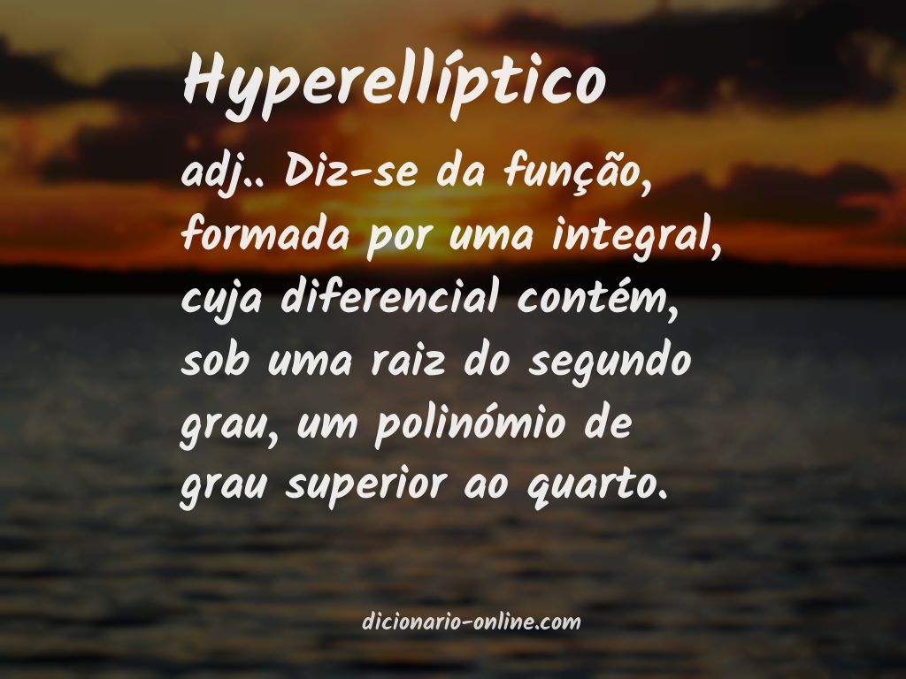 Significado de hyperellíptico