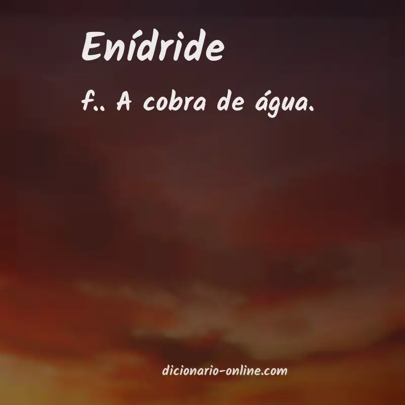 Significado de enídride