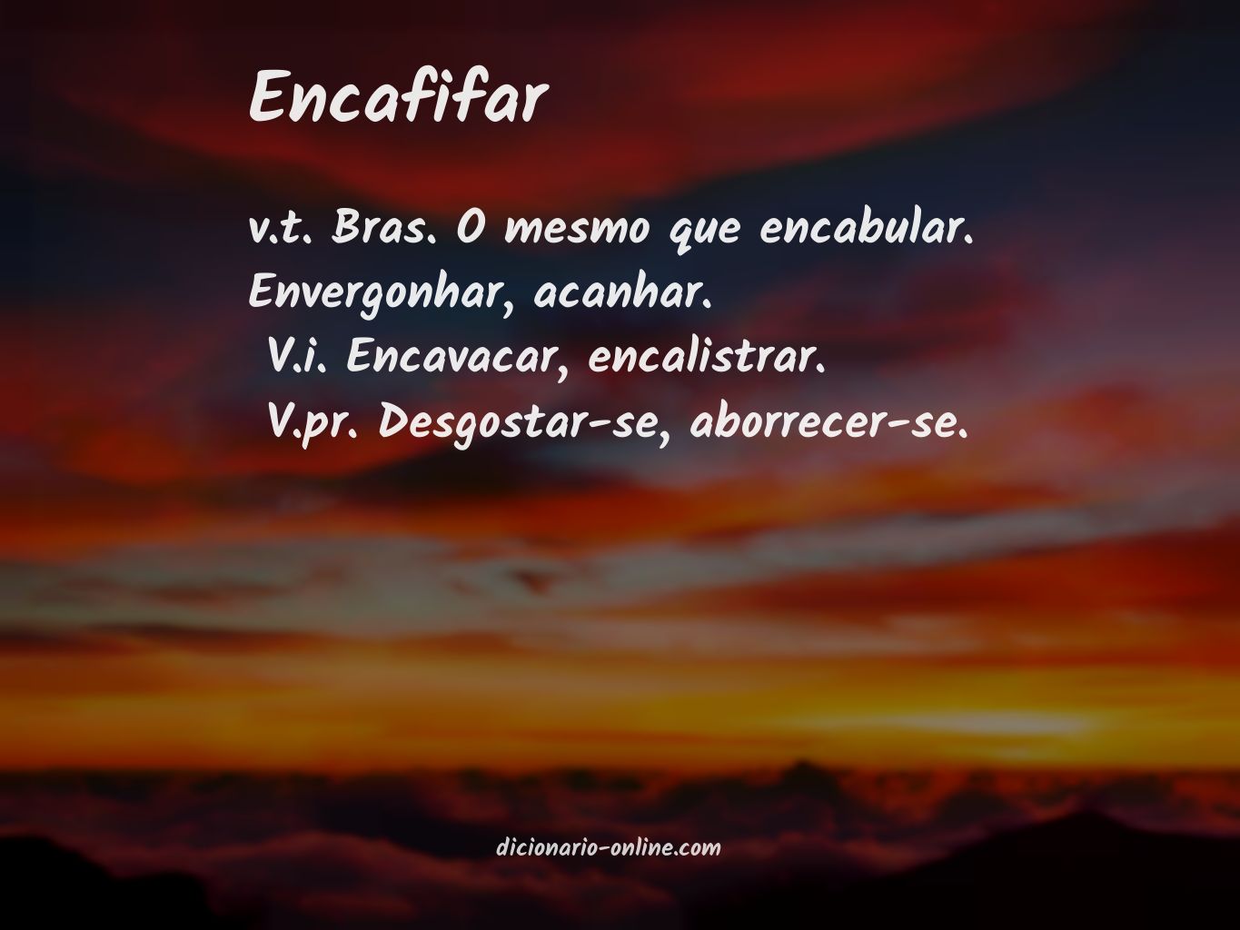 Significado de encafifar