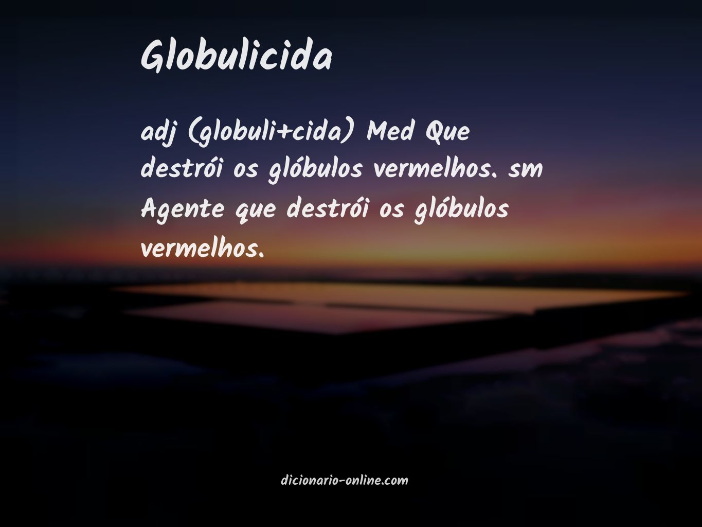 Significado de globulicida