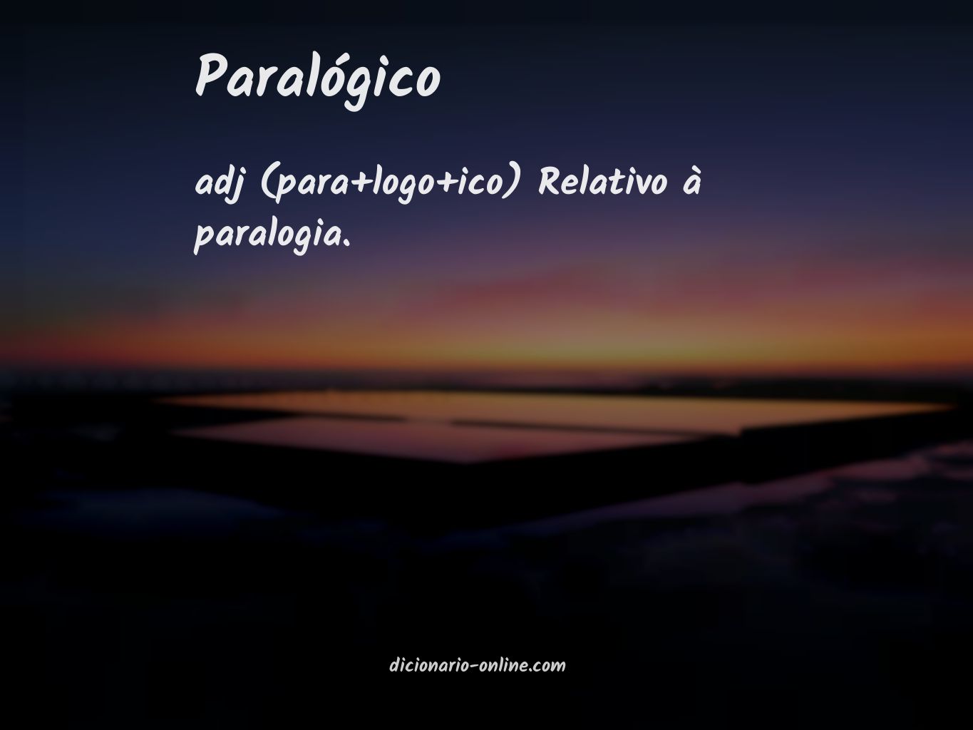 Significado de paralógico