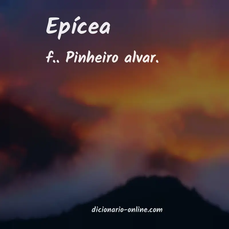 Significado de epícea