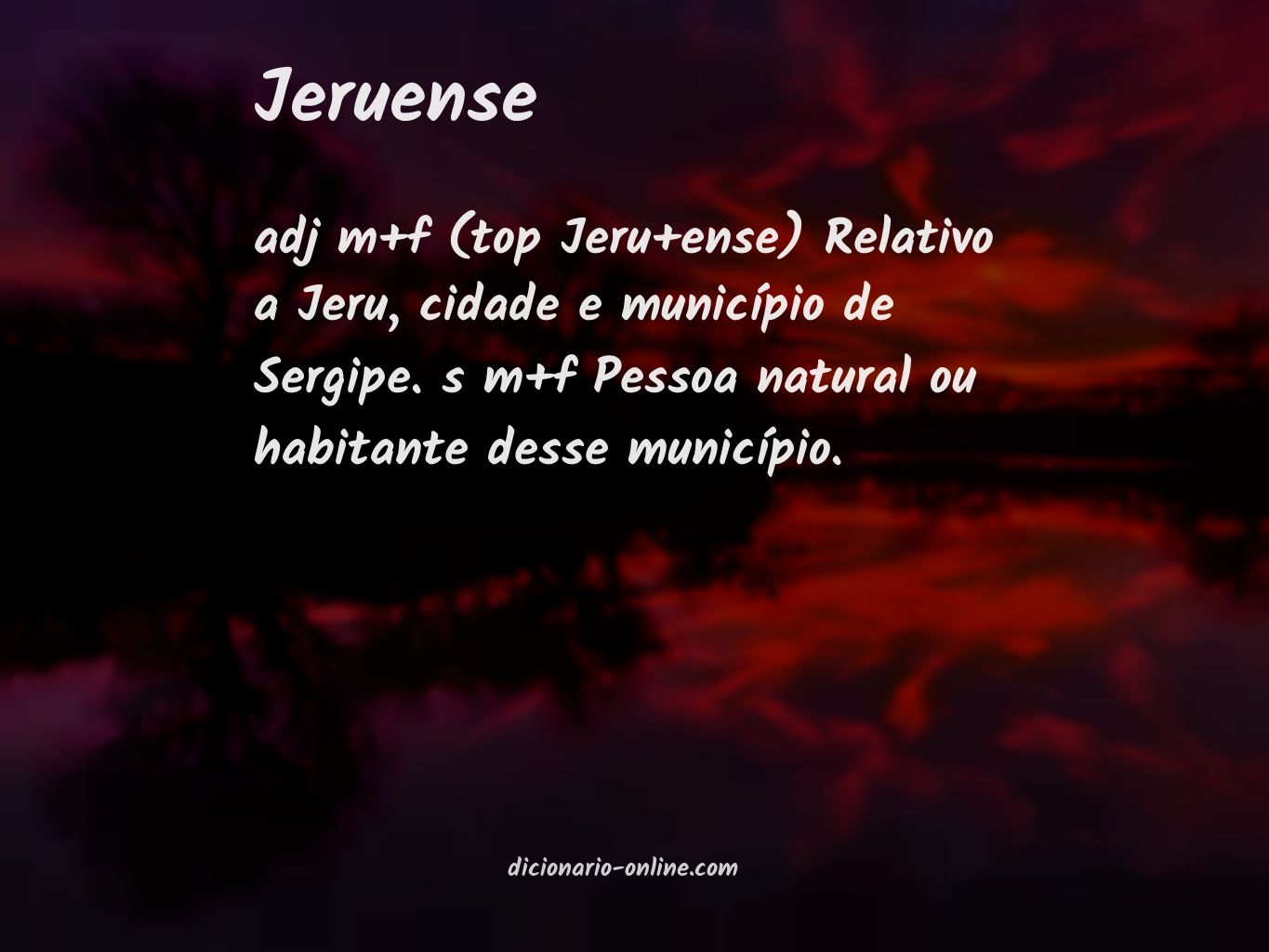 Significado de jeruense