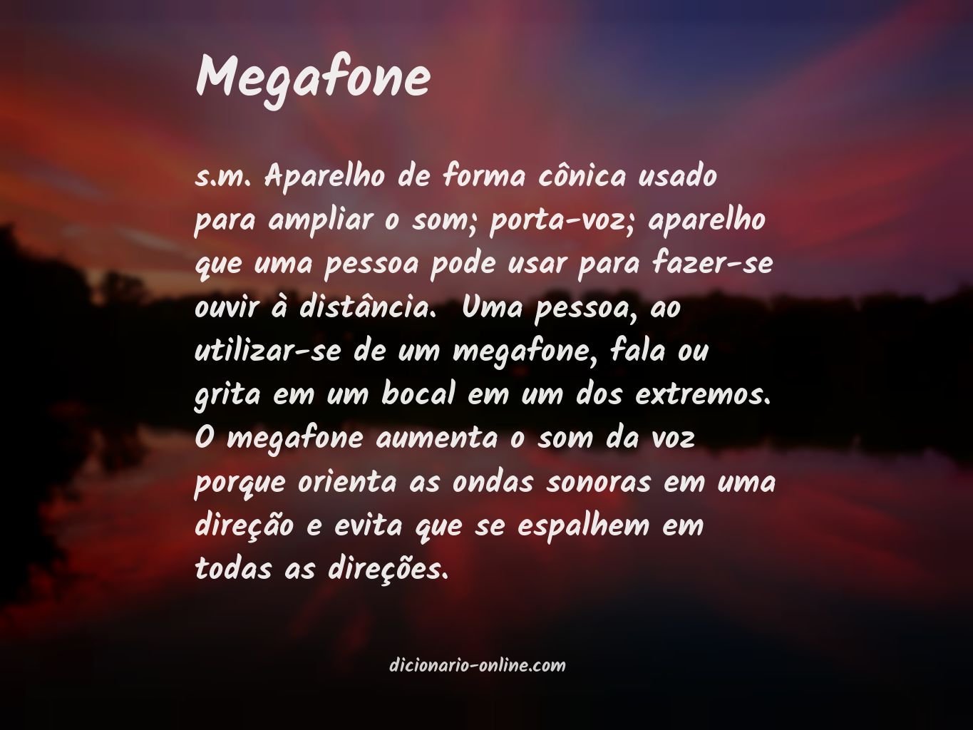 Significado de megafone