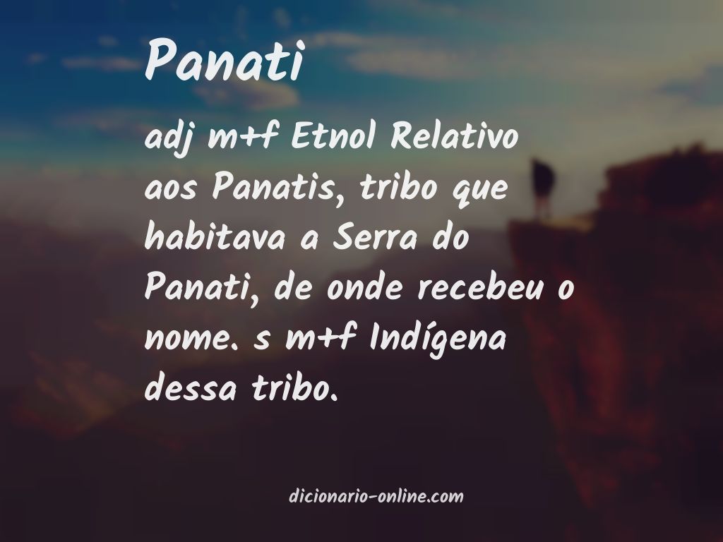 Significado de panati