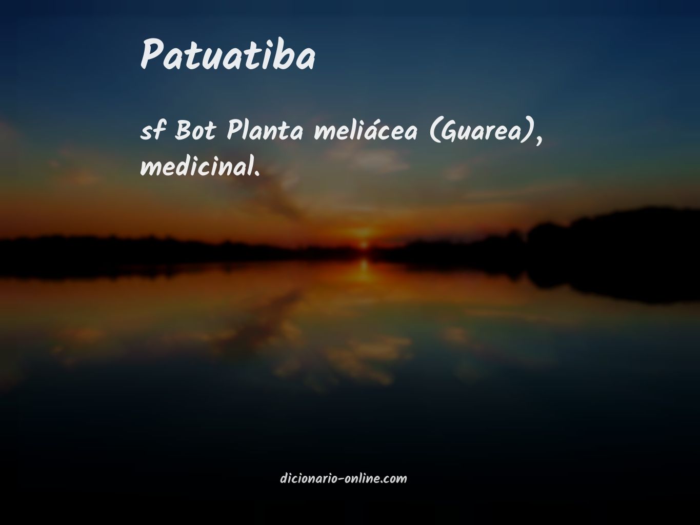 Significado de patuatiba