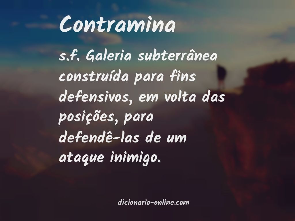 Significado de contramina