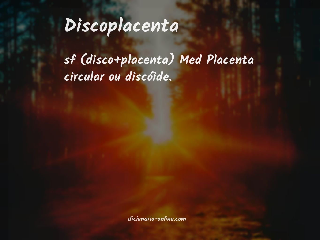 Significado de discoplacenta