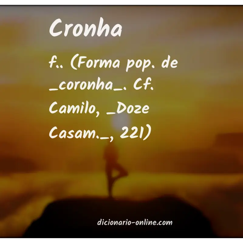 Significado de cronha