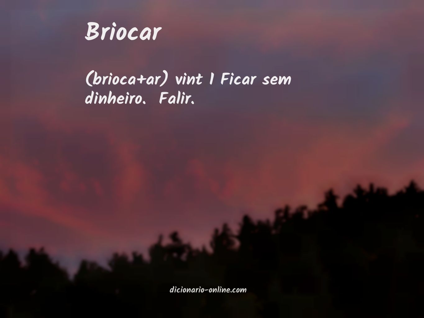 Significado de briocar