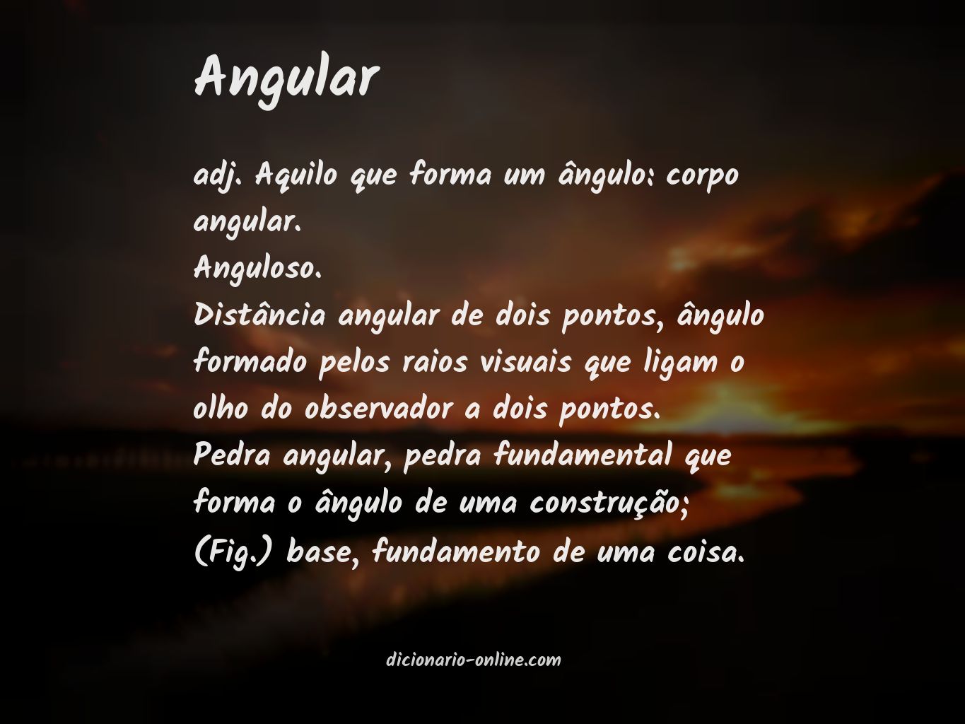 Significado de angular