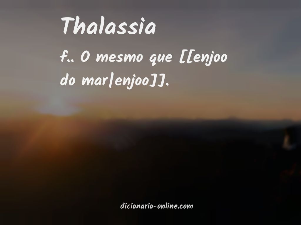 Significado de thalassia