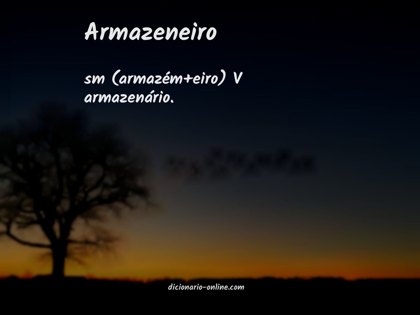 Significado de armazeneiro