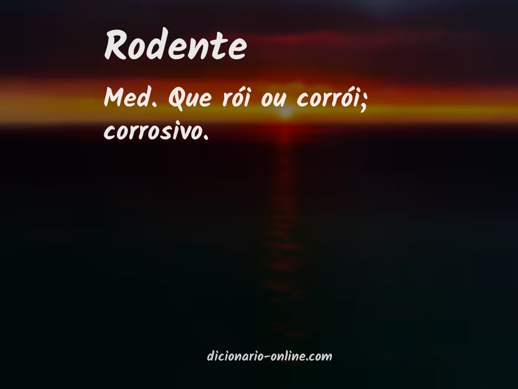 Significado de rodente