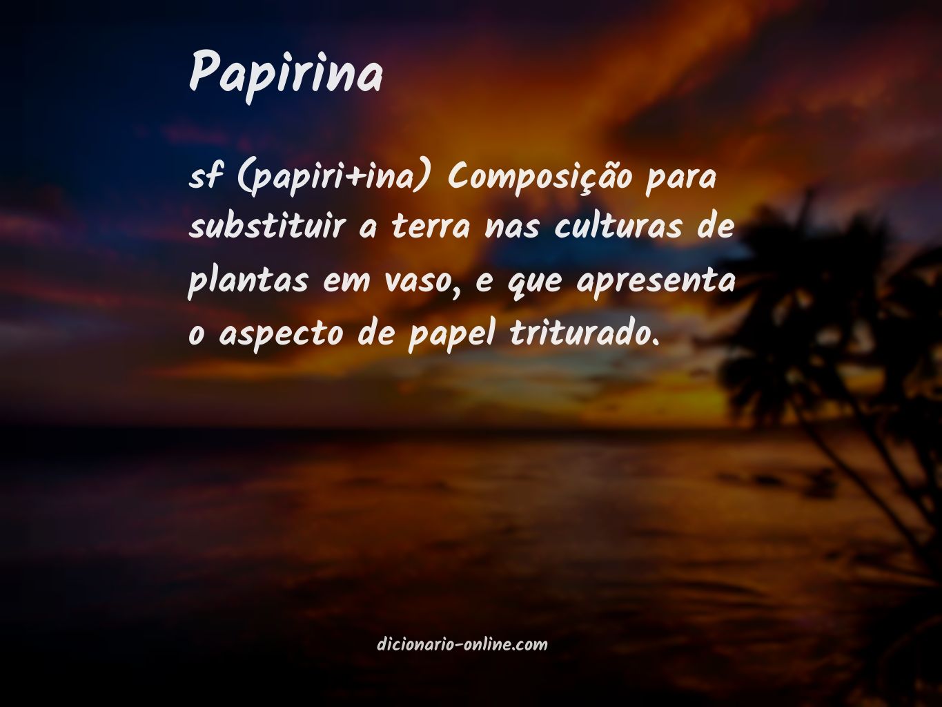 Significado de papirina