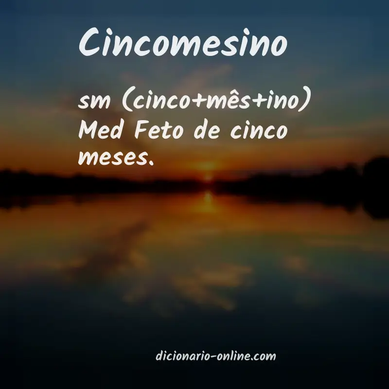 Significado de cincomesino