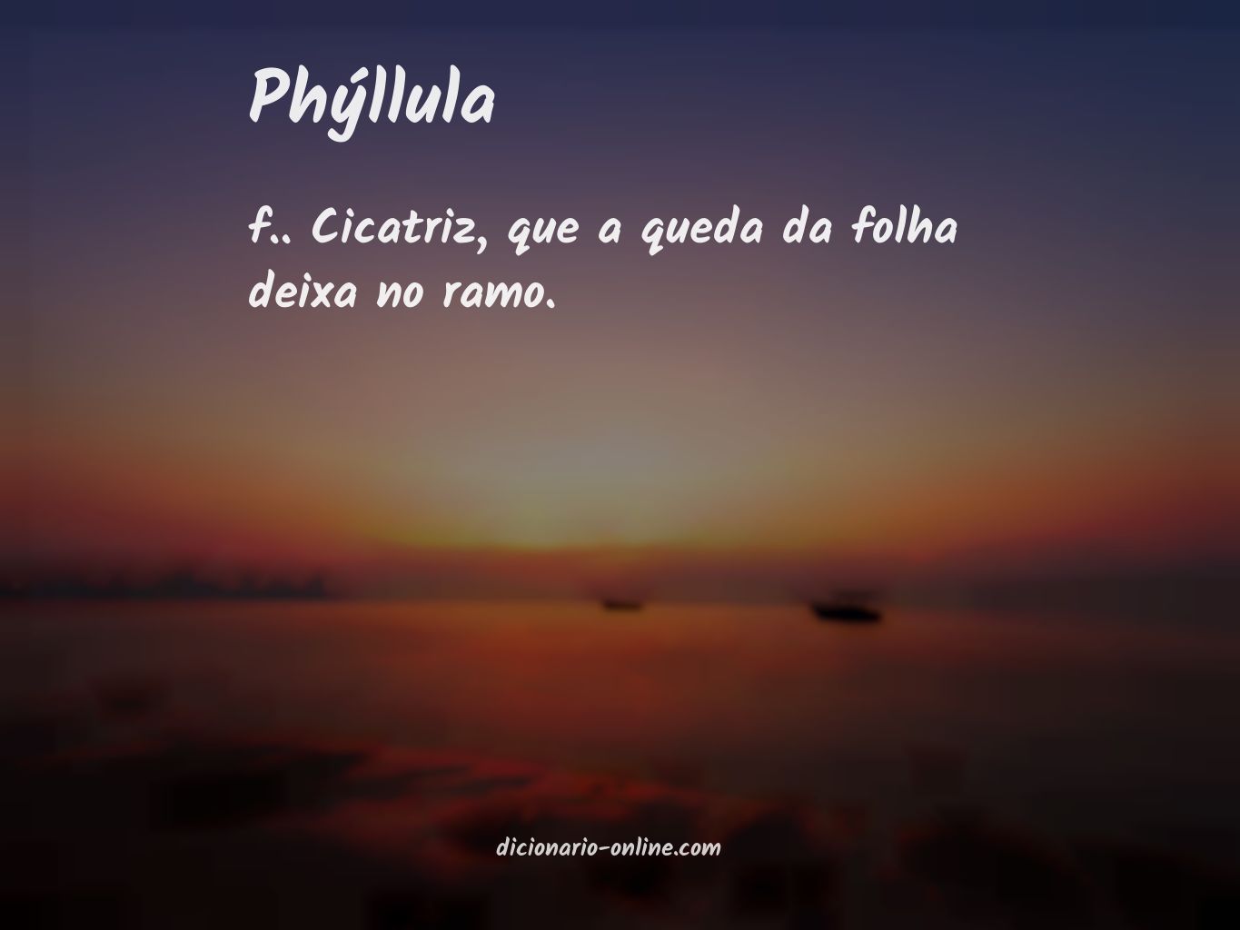 Significado de phýllula