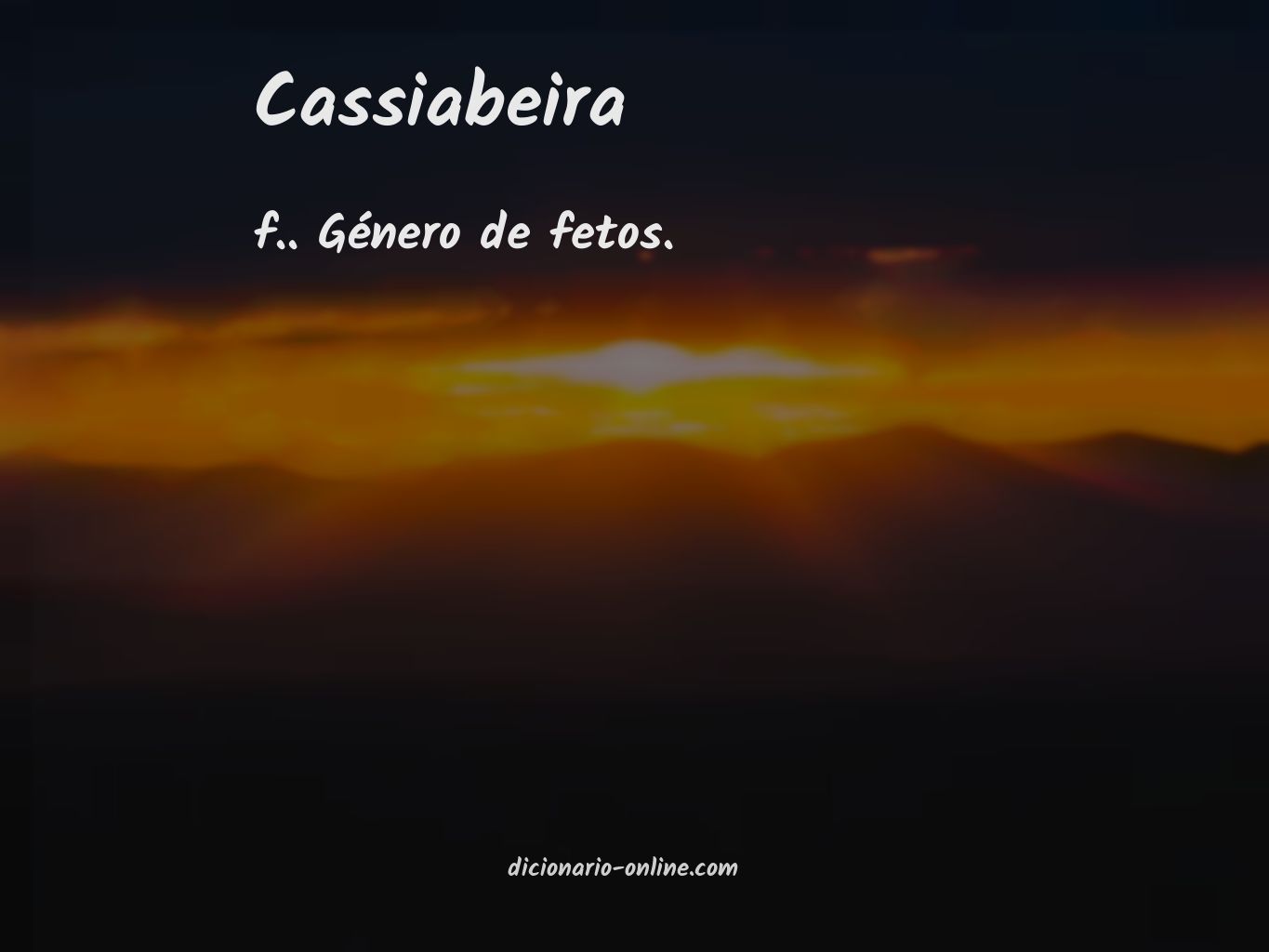 Significado de cassiabeira