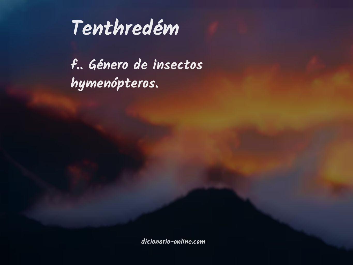 Significado de tenthredém