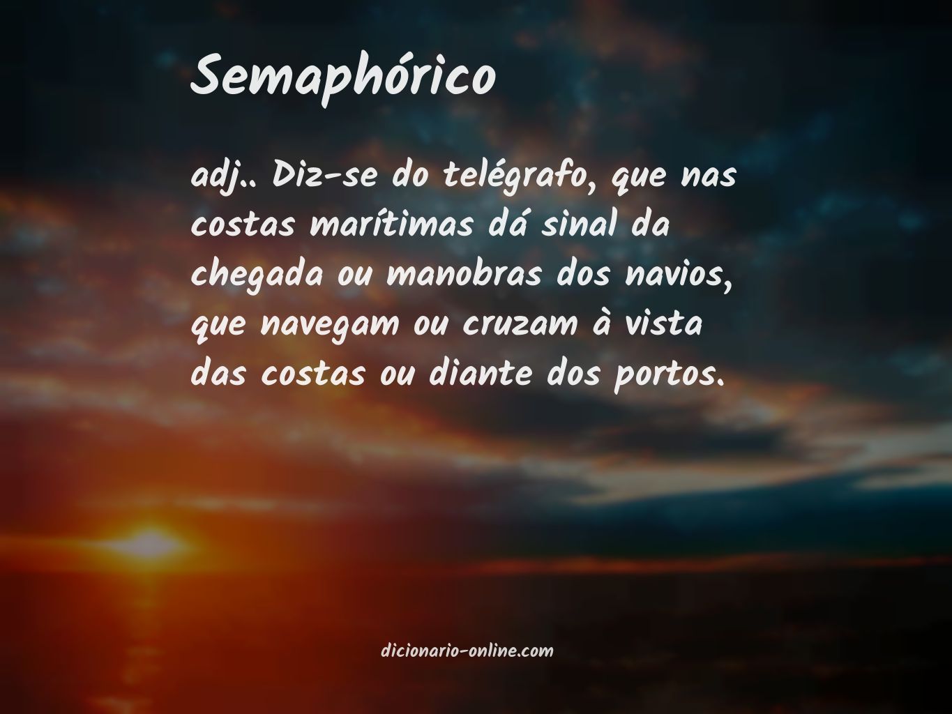 Significado de semaphórico