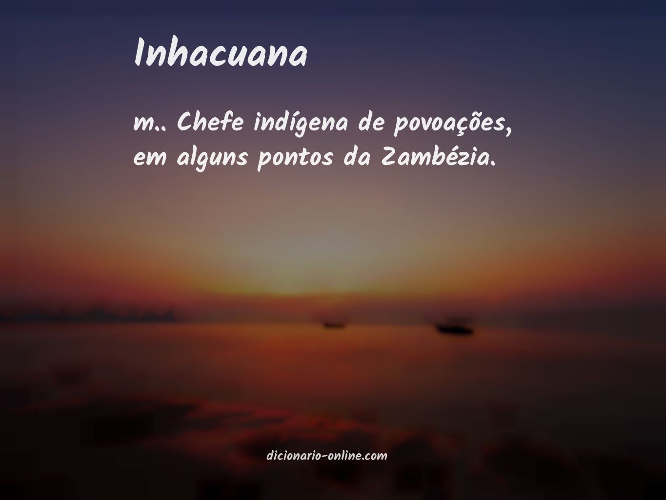 Significado de inhacuana