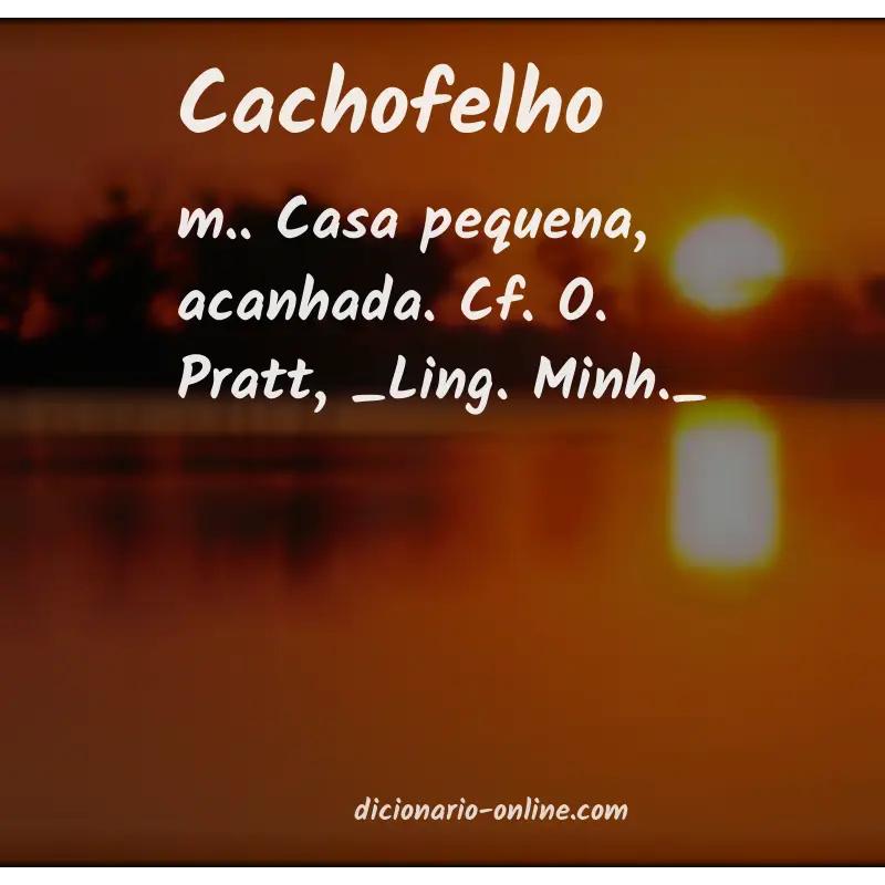Significado de cachofelho