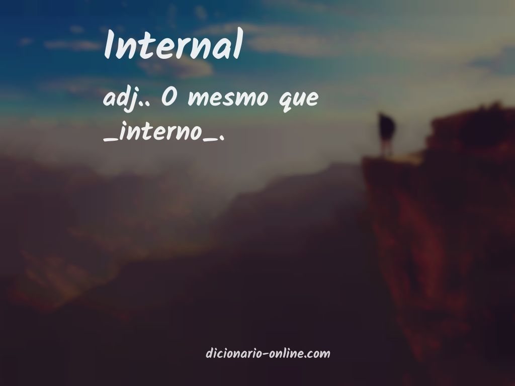 Significado de internal