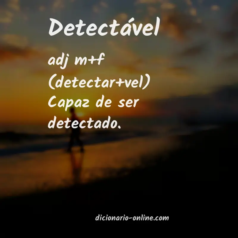 Significado de detectável