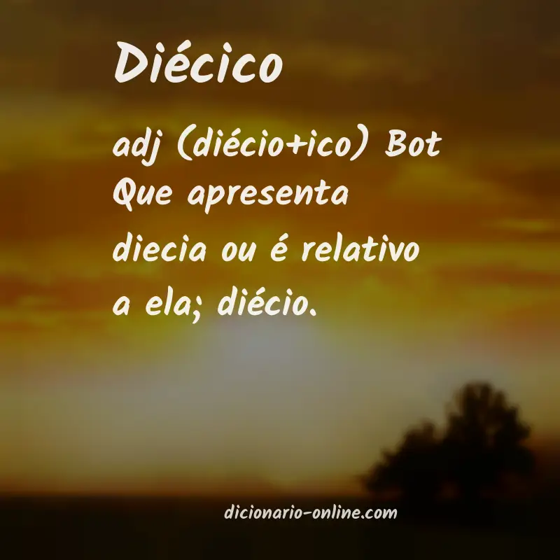 Significado de diécico