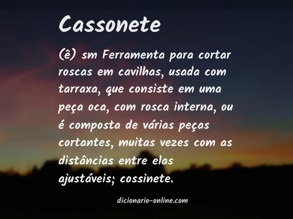 Significado de cassonete