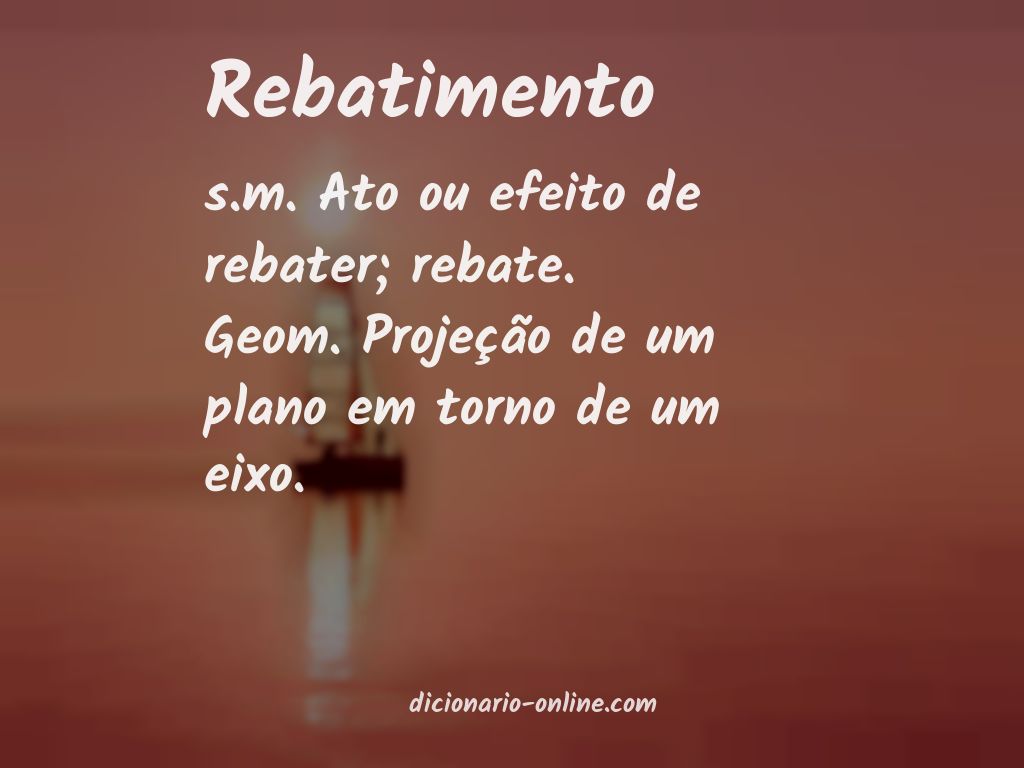 Significado de rebatimento