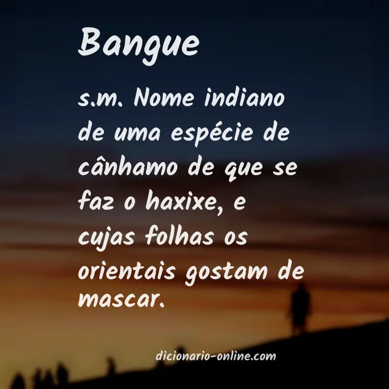 Significado de bangue