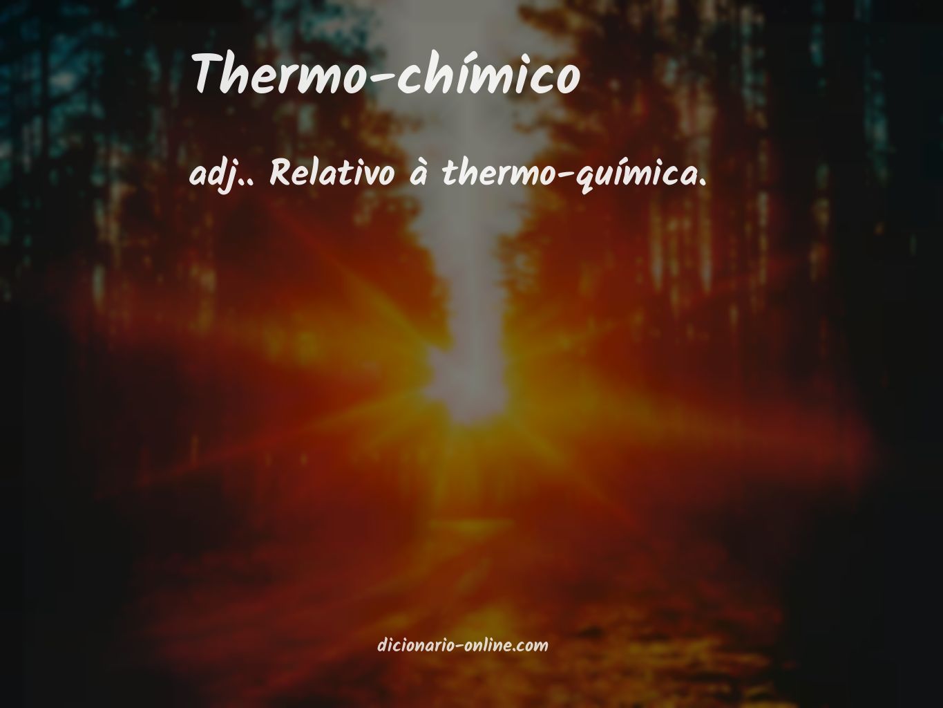 Significado de thermo-chímico