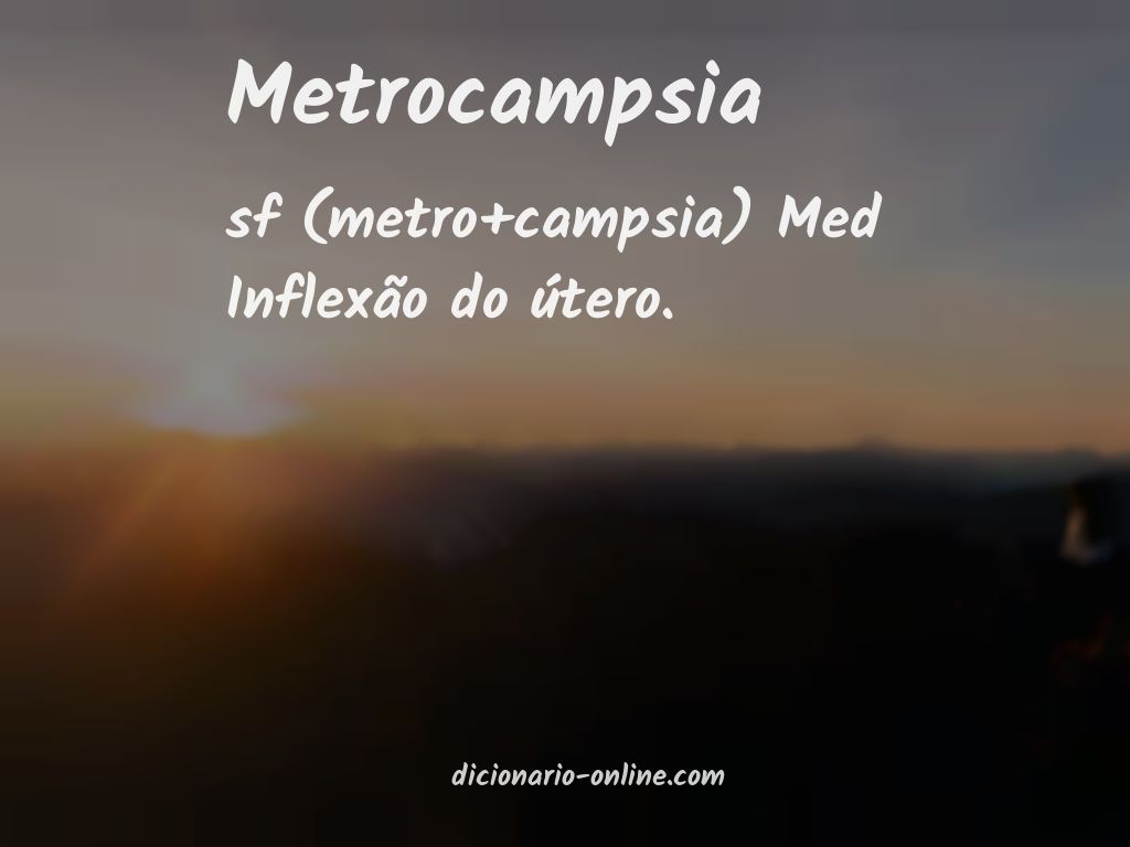 Significado de metrocampsia