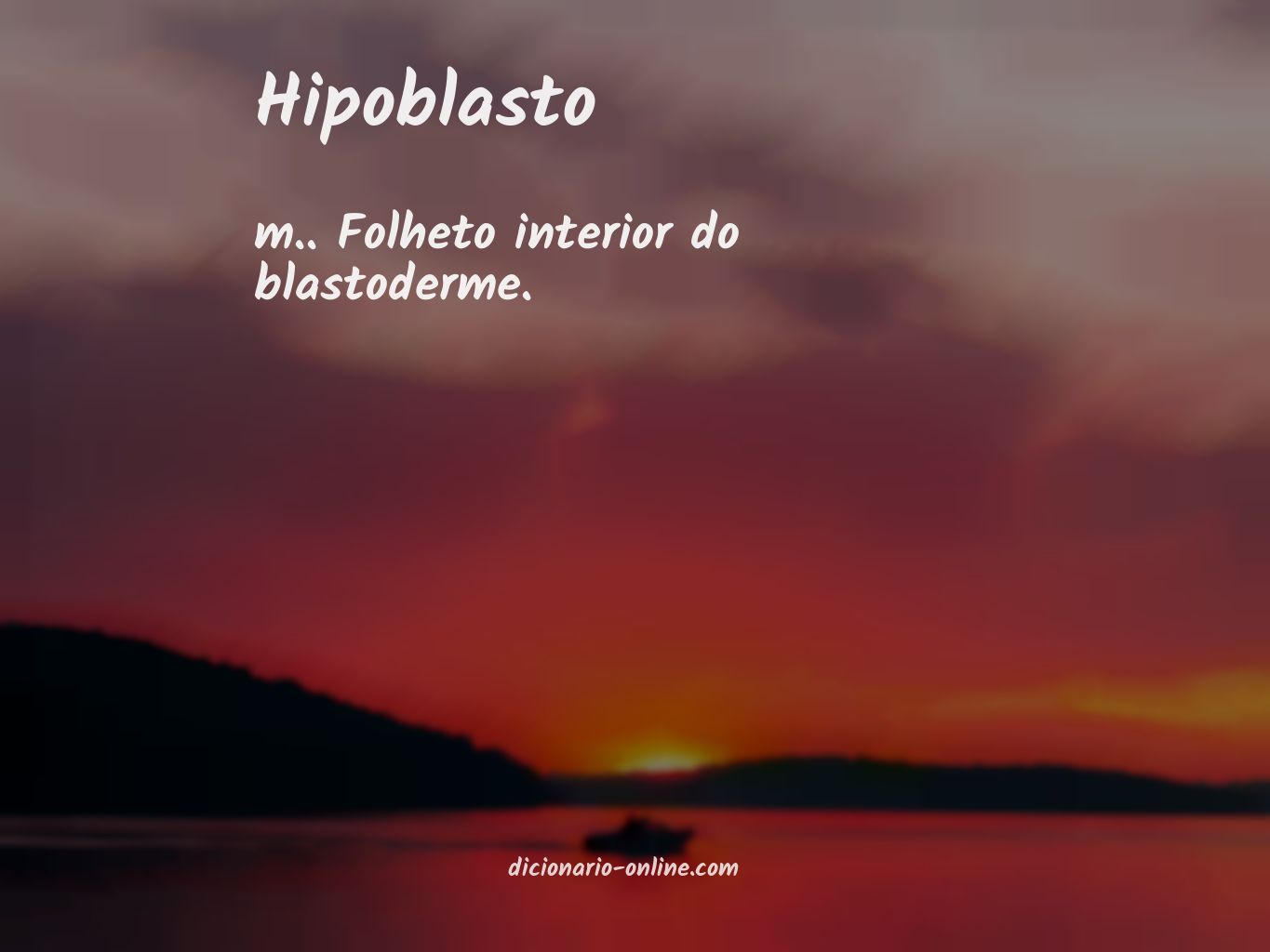 Significado de hipoblasto